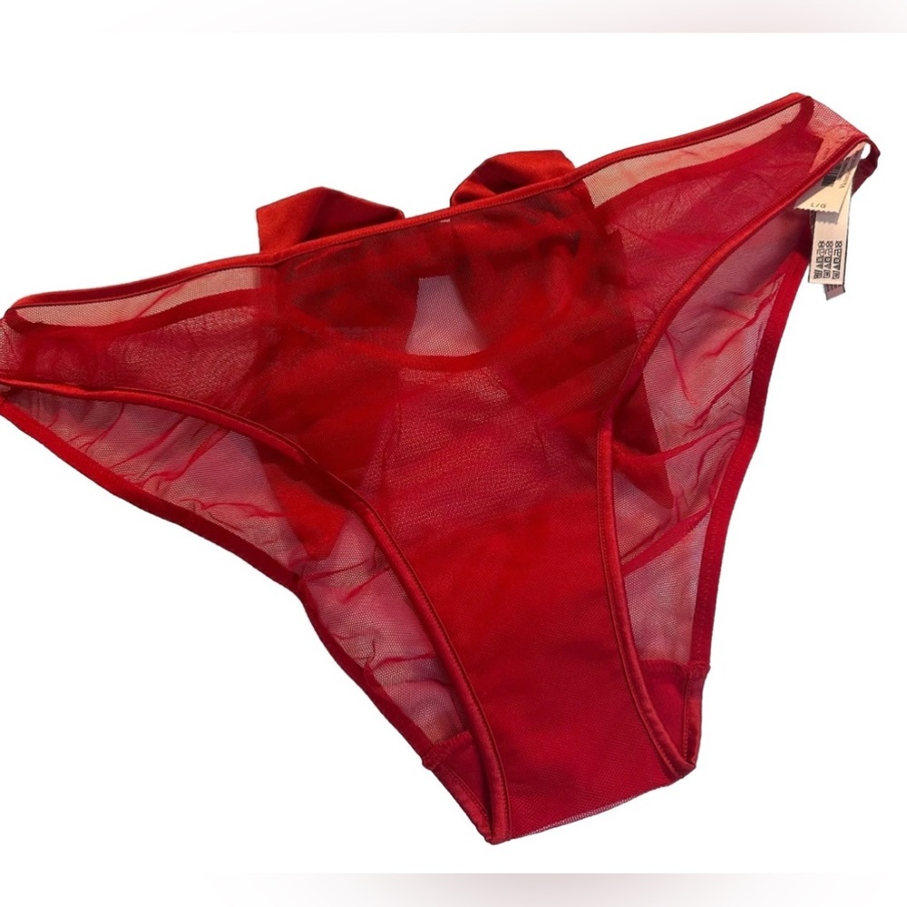 Victoria’s Secret Dream Angels Sheer Red Cheekini Panty
